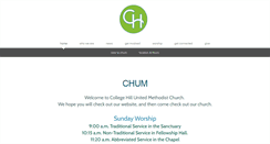 Desktop Screenshot of collegehillumc.org